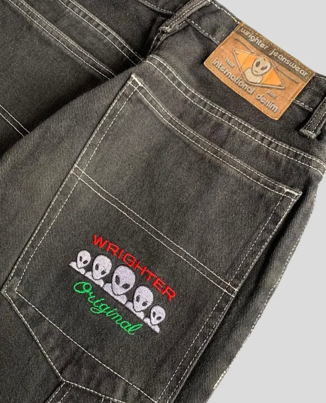 Alien Y2K RETRO BAGGY PANTS
