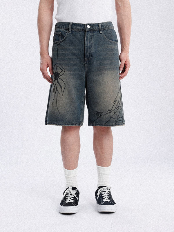Y2k Spider Jorts