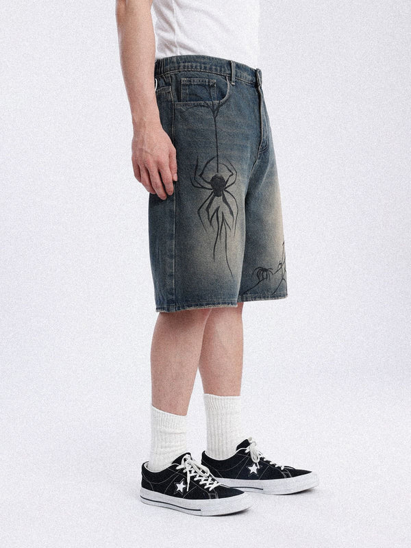 Y2k Spider Jorts