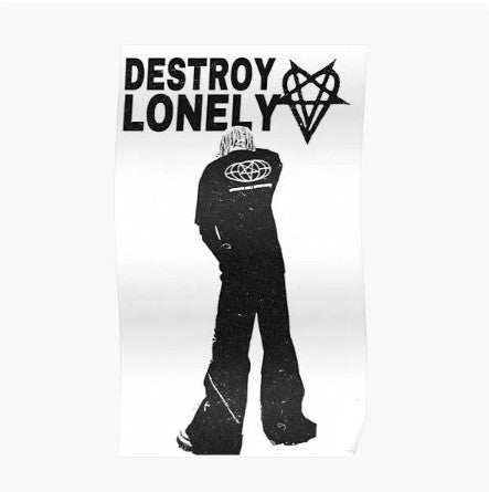 Destroy Lonely Opium wall poster