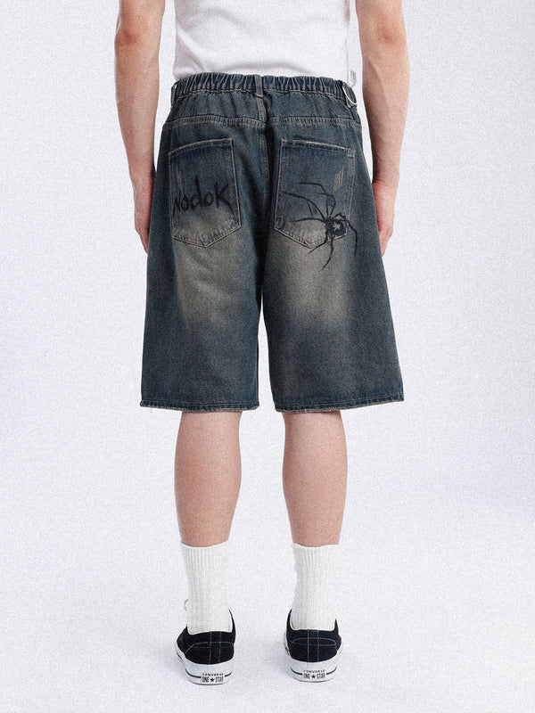 Y2k Spider Jorts