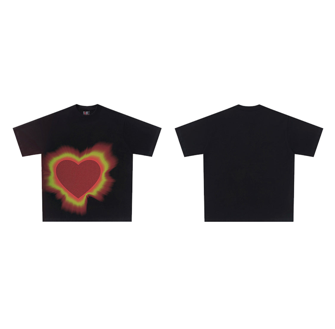 Heart Black T-shirt