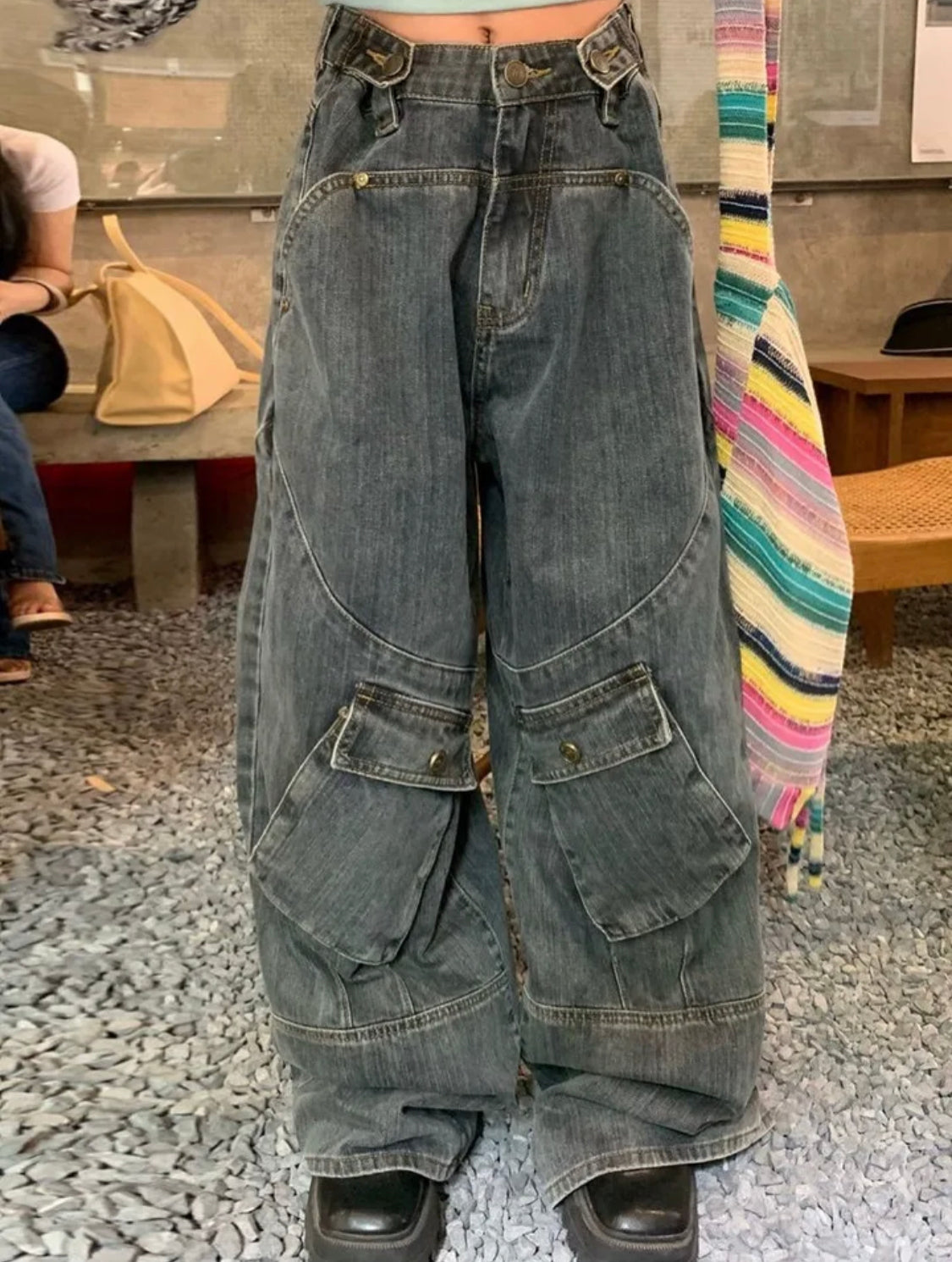 Untilted Blue Y2k Pants