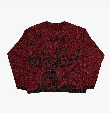 Fire Skeleton Sweatshirt