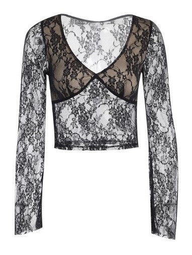 Y2k Long sleeve crop top