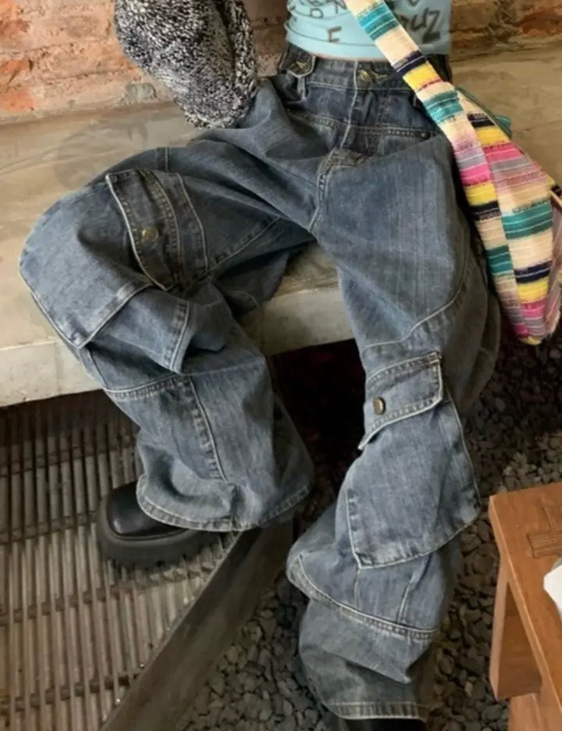 Untilted Blue Y2k Pants