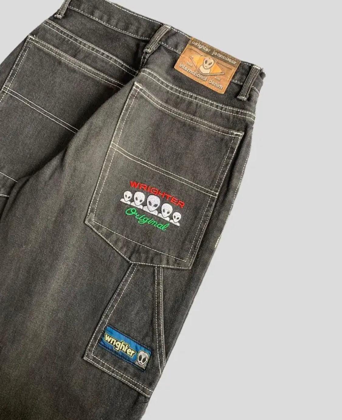Alien Y2K RETRO BAGGY PANTS