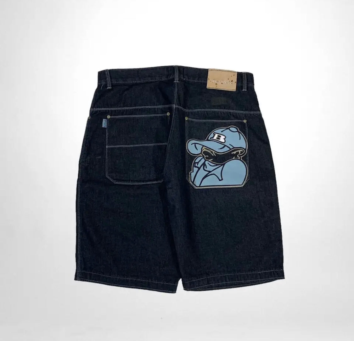 B BOY RETRO Y2k JORTS