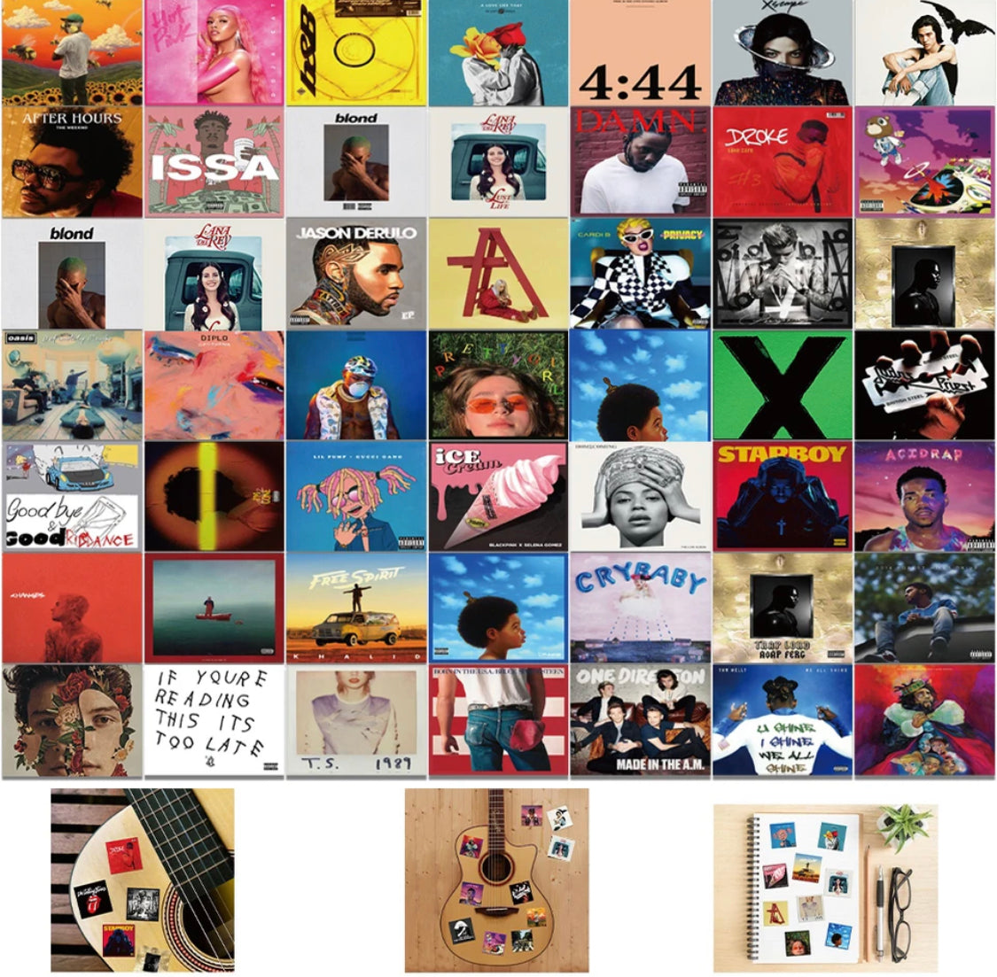RANDOM ALBUM COVER ADHESIVE SQUATE