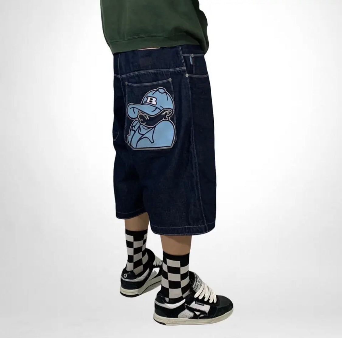 B BOY RETRO Y2k JORTS