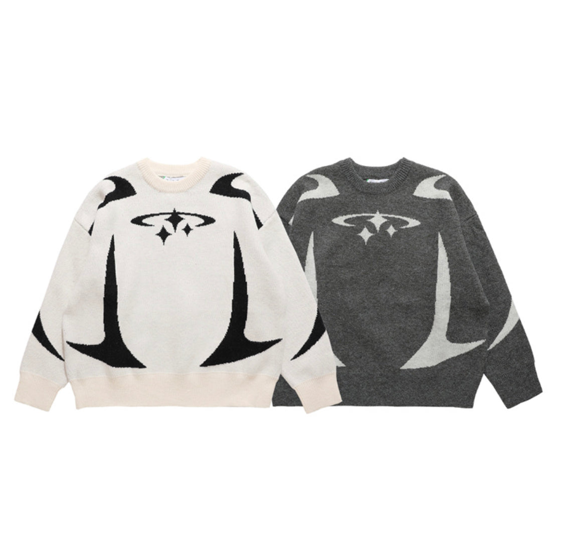 Y2k Star Graphic Sweater