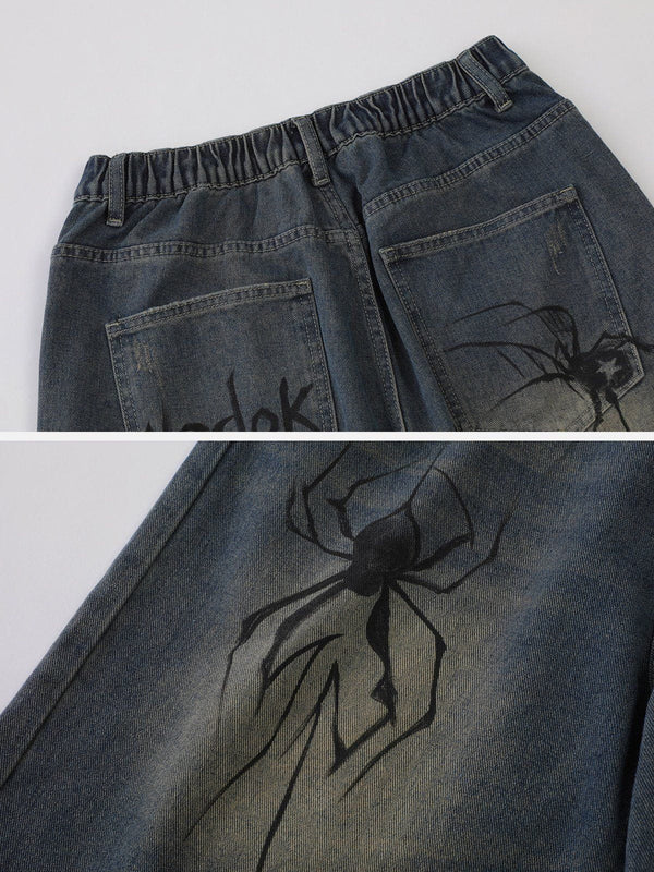 Y2k Spider Jorts