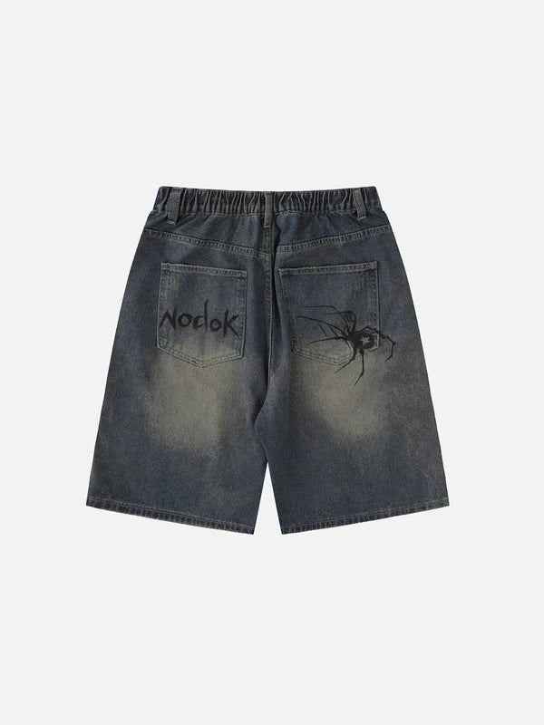 Y2k Spider Jorts