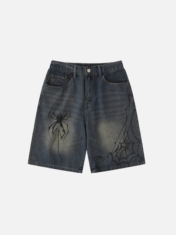 Y2k Spider Jorts