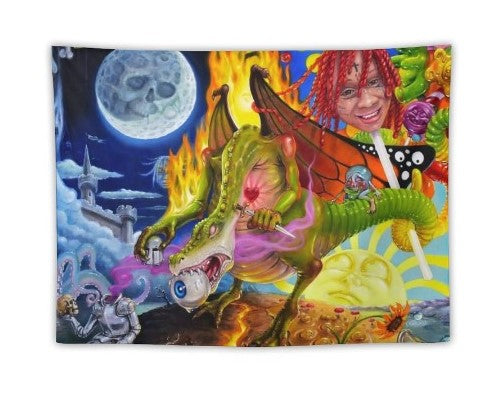 Trippie Red Cover Wall Tapestry