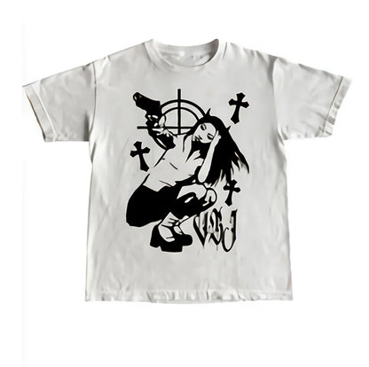 Y2k Girl Gun T-shirt
