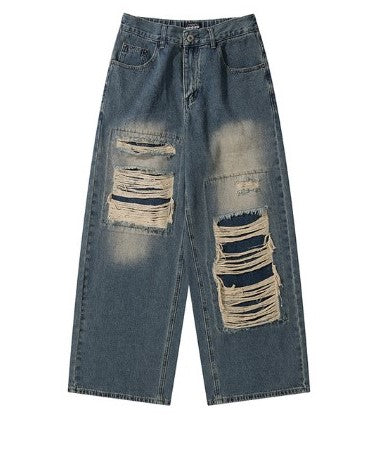 OPIUM-STYLE RIPPED JEANS